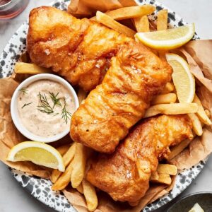 BEER BATTERED FISH & CHIPS