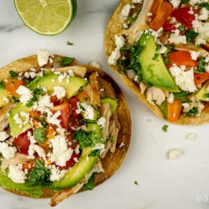 TOSTADAS CHICKEN/BEEF